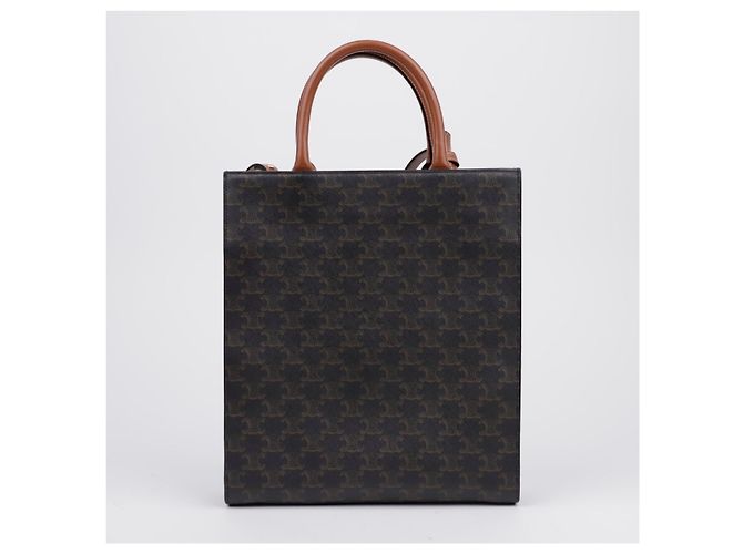Céline Small Vertical Cabas Tote e Borsa a Tracolla Tan - vista 3