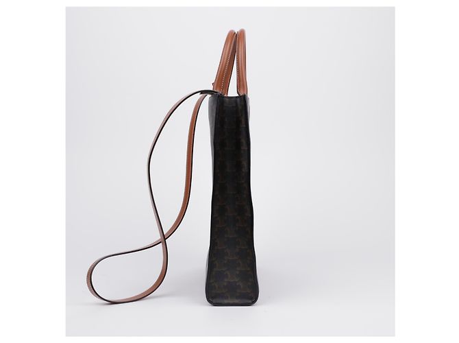 Céline Small Vertical Cabas Tote e Borsa a Tracolla Tan - vista 4