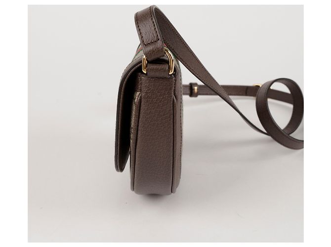 Gucci Borsa a tracolla Mini GG Ophidia Brown - vista 2