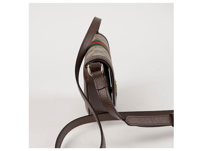Gucci Borsa a tracolla Mini GG Ophidia Brown - vista 4