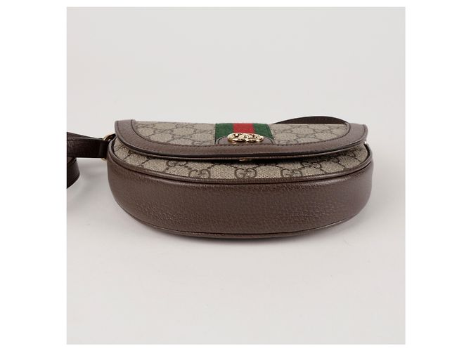 Gucci Borsa a tracolla Mini GG Ophidia Brown - vista 5