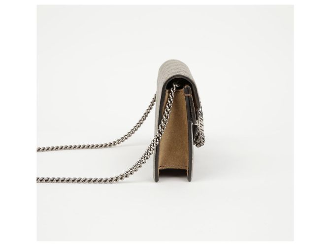 Gucci Borsa a catena Super Mini Dionysus GG Supreme Sand - vista 3