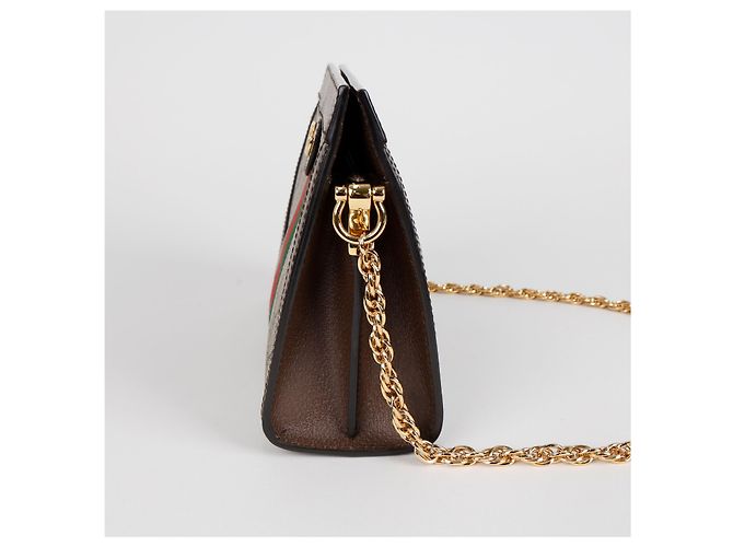 Gucci Borsa a tracolla Ophidia GG Small Brown - vista 2