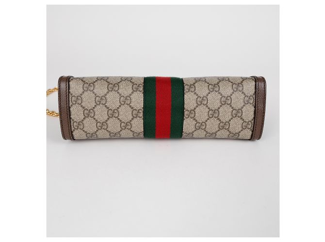 Gucci Borsa a tracolla Ophidia GG Small Brown - vista 5
