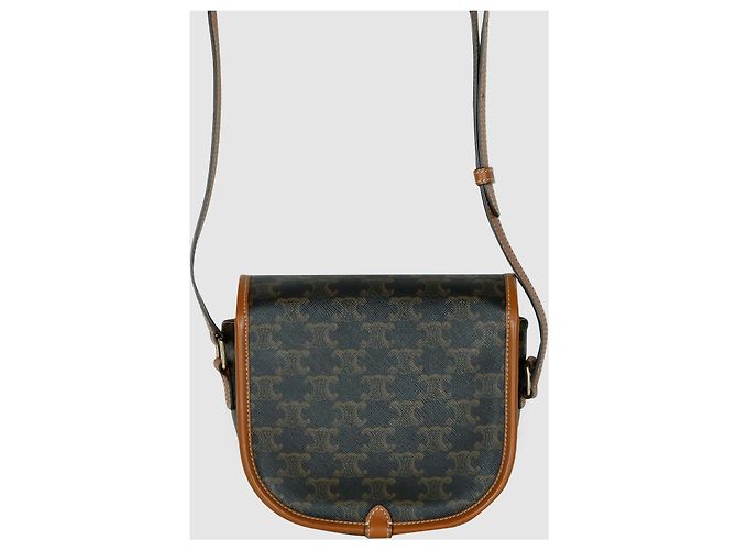 Céline Borsa a tracolla Triomphe Canvas Polco - vista 3