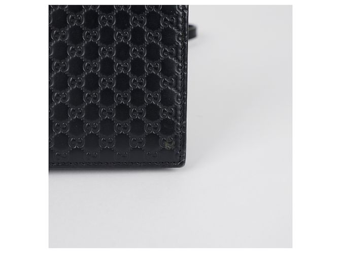 Gucci Borsa a Tracolla Mini Leather Microshima Nera - vista 3