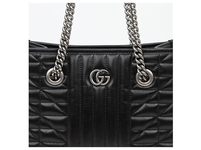 Gucci Bolsa de Ombro GG Marmont Small com Corrente - vista 3