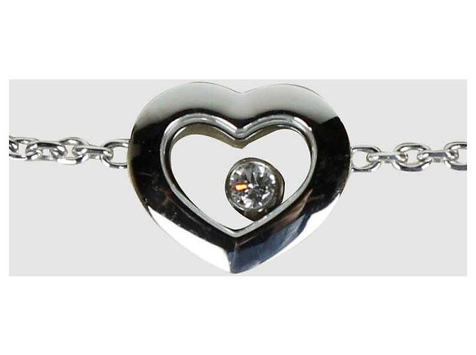 Chopard Pulsera Happy Diamond Heart en oro blanco - vista 4