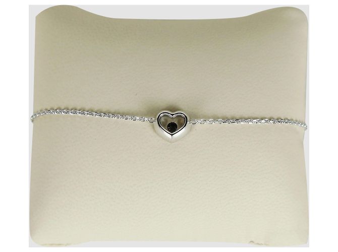 Chopard Pulsera Happy Diamond Heart en oro blanco - vista 5