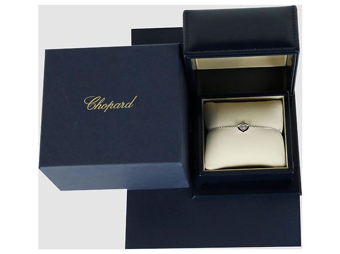 Chopard Pulsera Happy Diamond Heart en oro blanco - vista 7