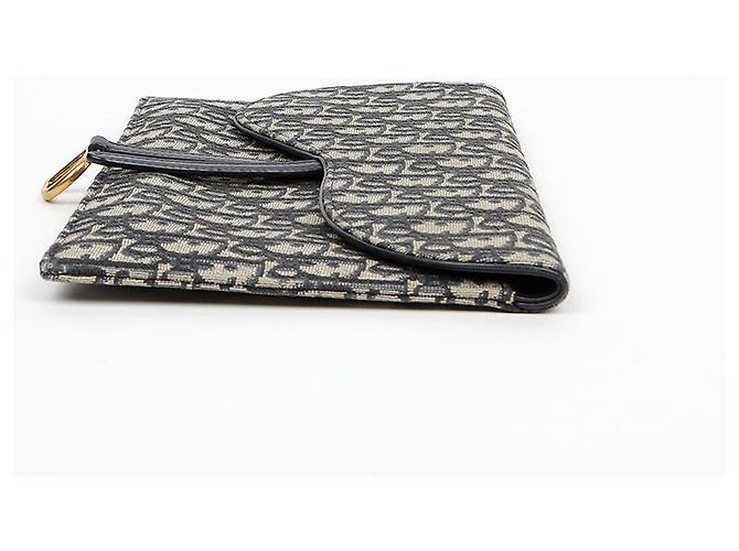 Dior Bolsa Saddle Blue Oblique Jacquard - vista 4