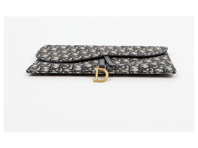 Dior Bolsa Saddle Blue Oblique Jacquard - vista 5