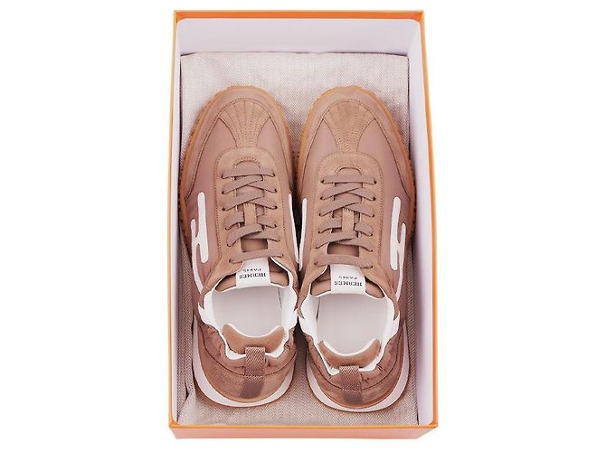 Hermès Jet Sneakers Brown Leather - view 11