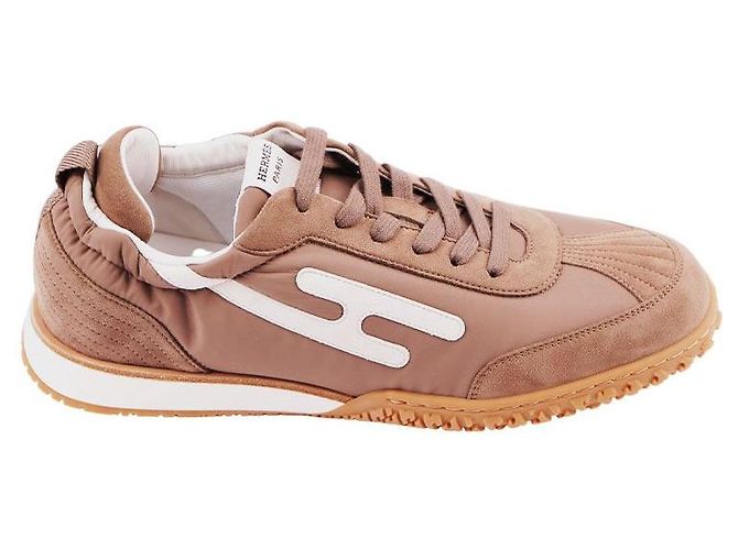 Hermès Jet Sneakers Brown Leather - view 7
