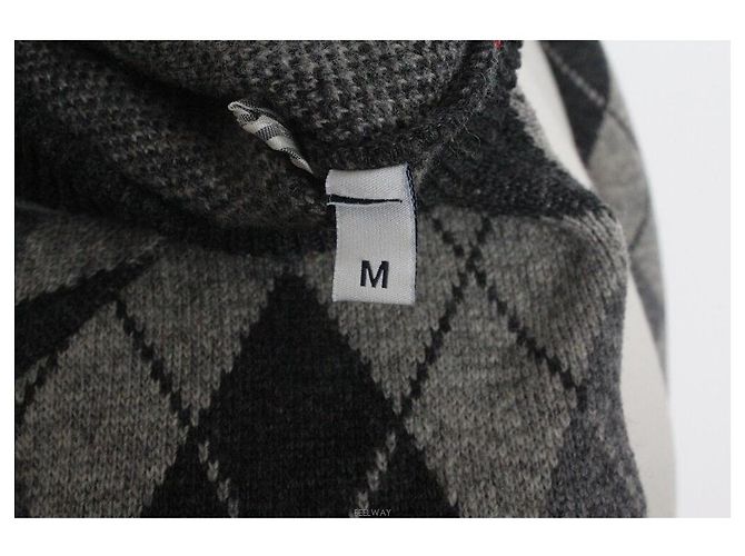 Moncler Argyle Strickpullover mit V Ausschnitt - Ansicht 6