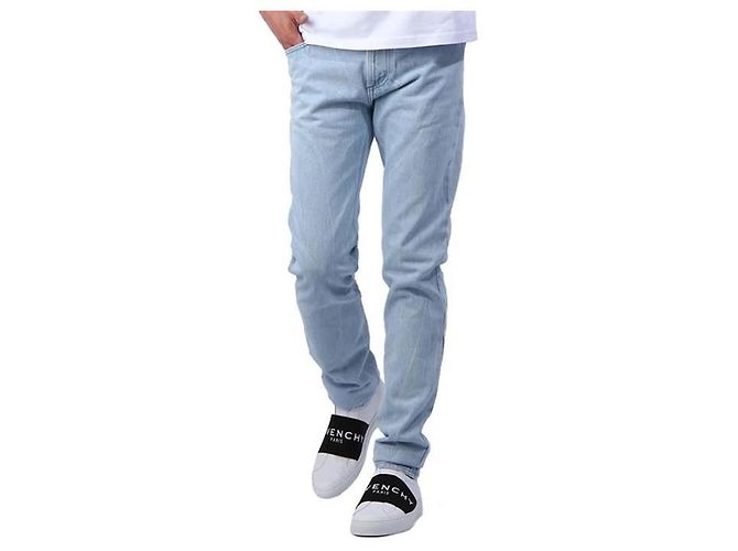 Givenchy Vaqueros de denim azul claro corte recto - vista 10