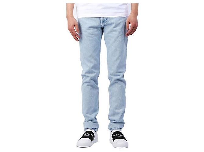 Givenchy Vaqueros de denim azul claro corte recto - vista 11
