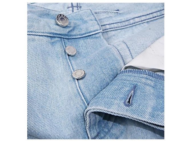 Givenchy Vaqueros de denim azul claro corte recto - vista 14