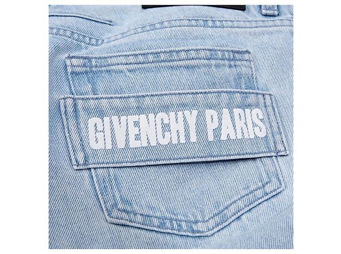 Givenchy Vaqueros de denim azul claro corte recto - vista 15