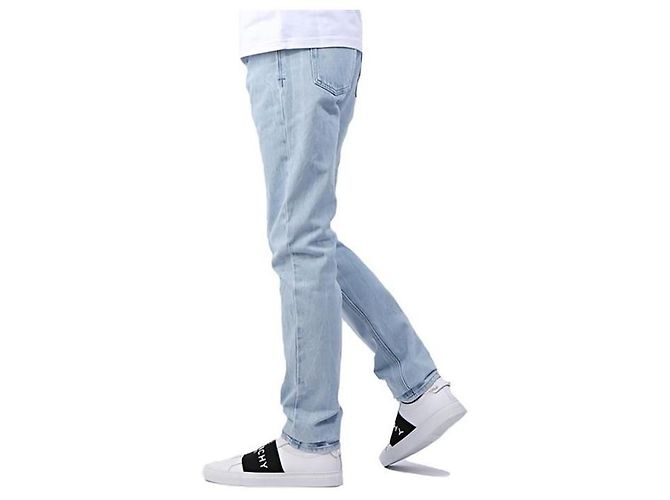 Givenchy Vaqueros de denim azul claro corte recto - vista 3