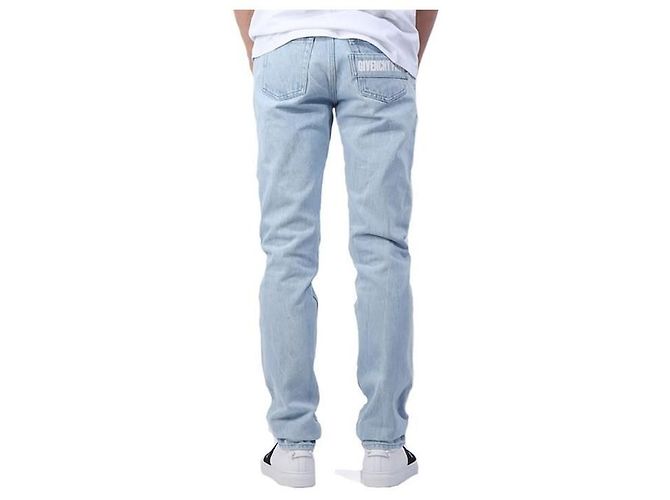 Givenchy Vaqueros de denim azul claro corte recto - vista 4