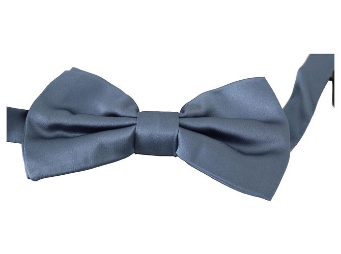 Dolce & Gabbana Blue % Silk Adjustable Neck Papillon Bow tie - view 2