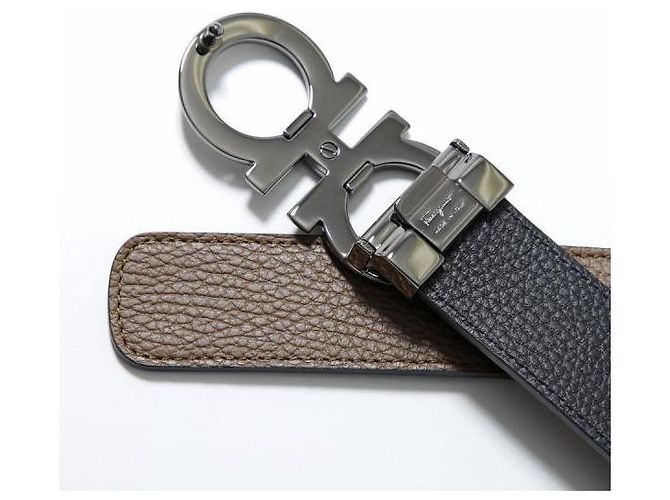 Salvatore Ferragamo Reversible Gancini Belt - view 4