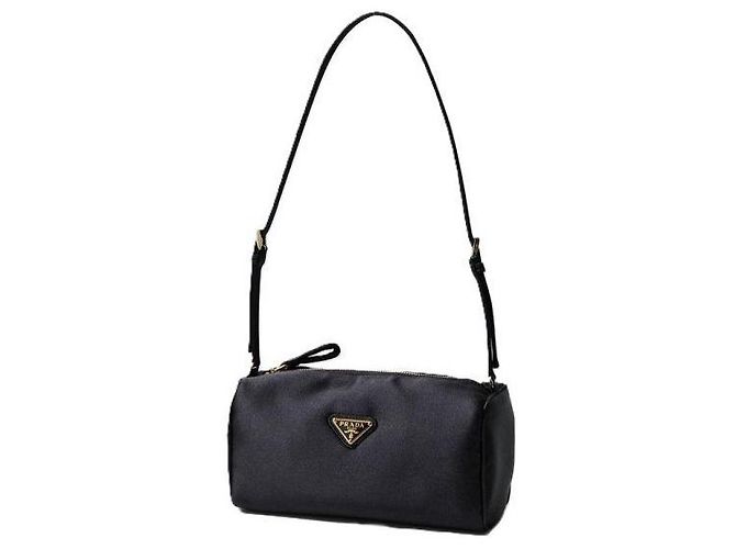 Prada Satin Mini Tasche Schwarz - Ansicht 2