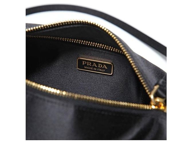 Prada Satin Mini Tasche Schwarz - Ansicht 5