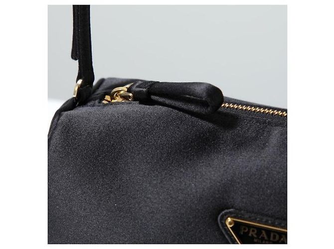Prada Satin Mini Tasche Schwarz - Ansicht 6