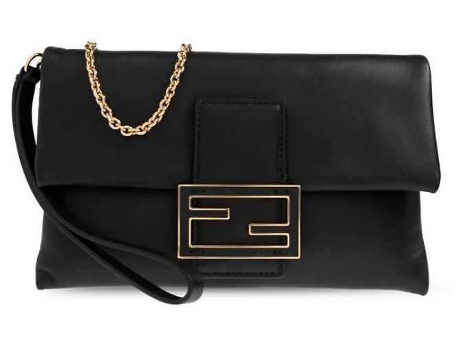Fendi Pouch Mamma Baguet in pelle Nappa - vista 2