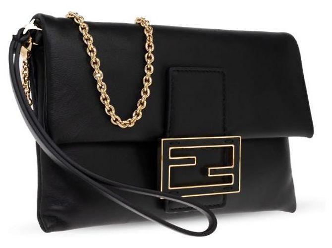Fendi Pouch Mamma Baguet in pelle Nappa - vista 4