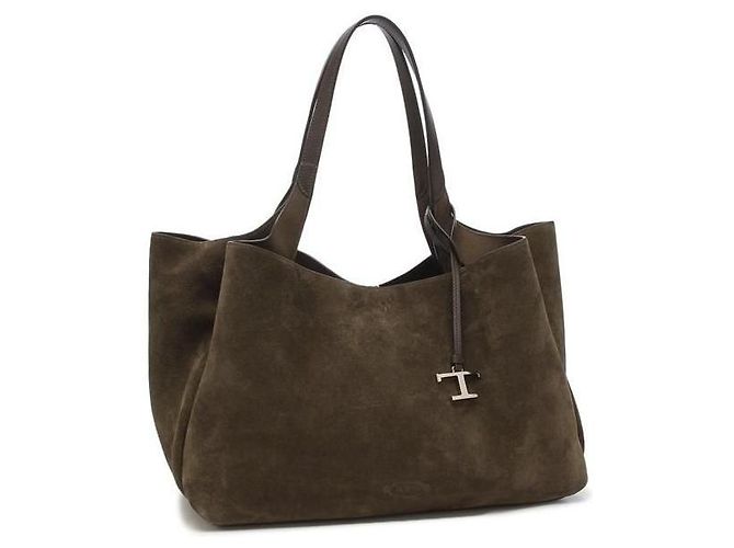 Tod's Borsa Tote Medium Timeless in Camoscio - vista 2