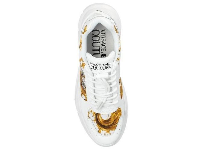 Sneakers Versace Speedtrack Bianche Oro - vista 5