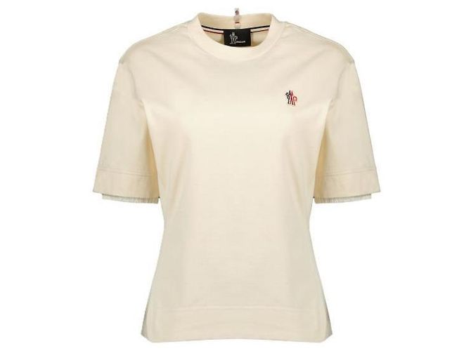 Moncler T-Shirt aus Baumwollmischung mit Grenoble-Logo-Patch - Ansicht 2