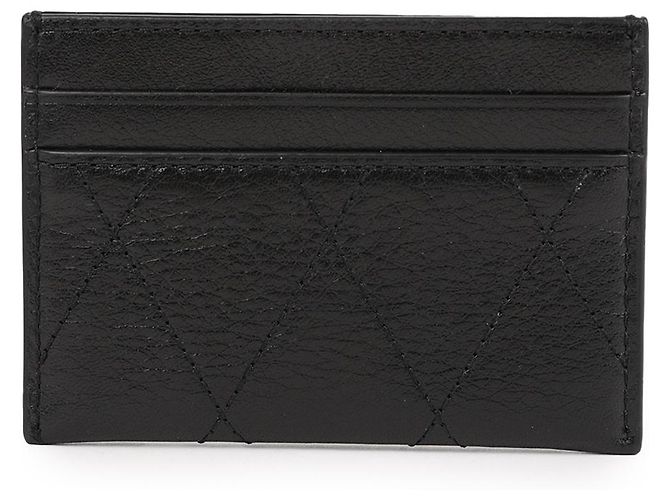 Tarjetero acolchado Tory Burch negro de piel - vista 5
