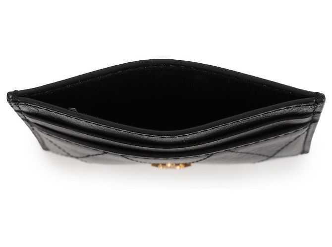 Tarjetero acolchado Tory Burch negro de piel - vista 7