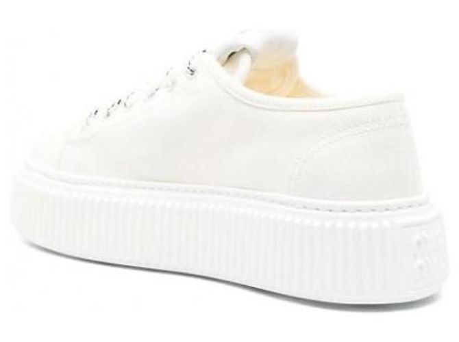 Miu Miu Sneakers in denim con logo - vista 6