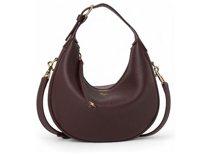 Sac à épaule Céline en cuir marron foncé - vue 2