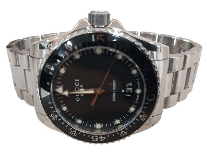 Gucci Orologio da Uomo Dive Waterproof Quadrante Nero Acciaio - vista 2