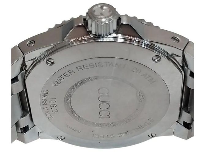 Gucci Orologio da Uomo Dive Waterproof Quadrante Nero Acciaio - vista 5