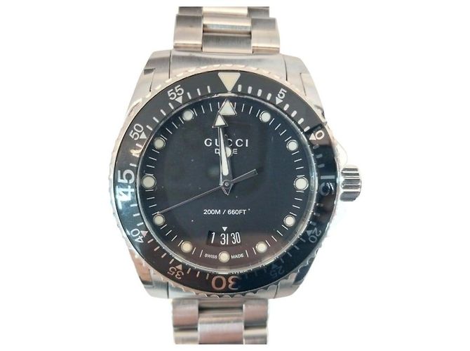 Gucci Orologio da Uomo Dive Waterproof Quadrante Nero Acciaio - vista 8