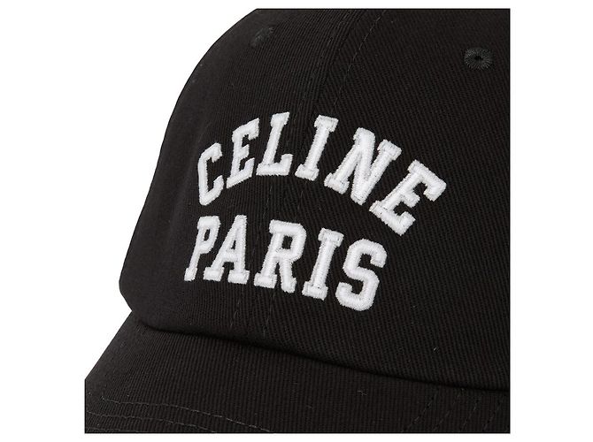 Cappellino in cotone nero Céline - vista 6