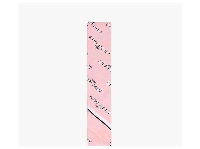 Givenchy Foulard Skinny in seta Twill con stampa logo - vista 2
