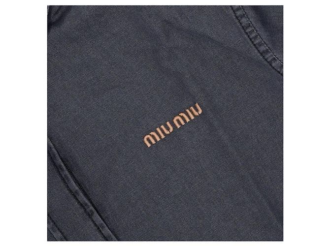 Miu Miu Camicia in denim chambray da donna - vista 6