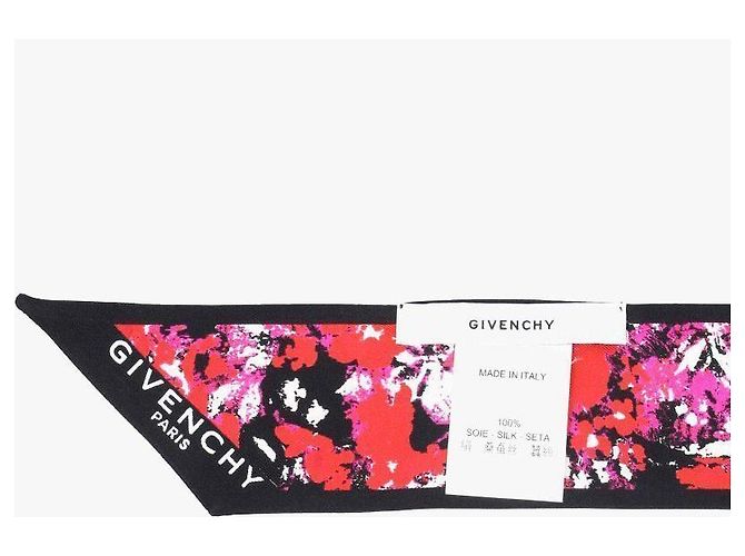 Givenchy Skinny Twill-Seidenschal mit Blumenprint - Ansicht 6