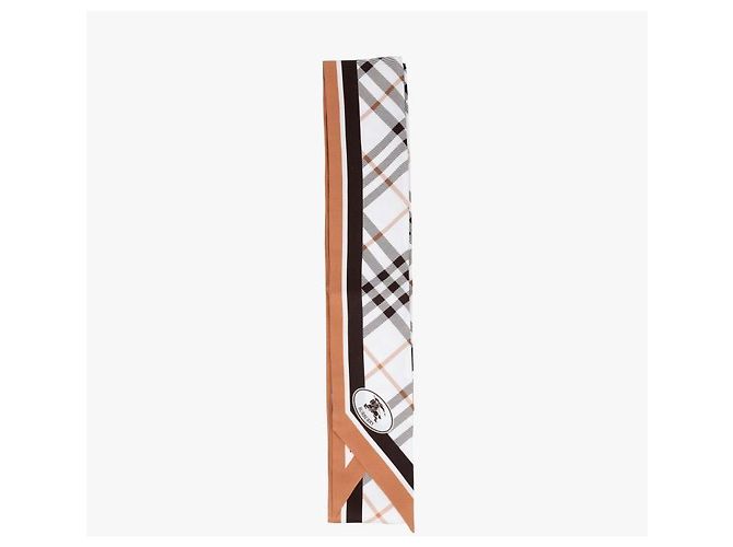 Burberry Check Stamp Skinny Twill Seidentuch - Ansicht 2