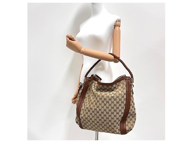 Gucci Borsa a spalla in jacquard GG - vista 2