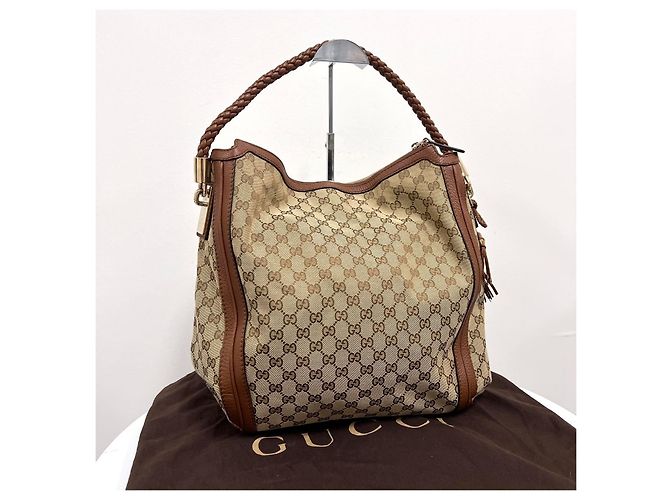Gucci Borsa a spalla in jacquard GG - vista 3