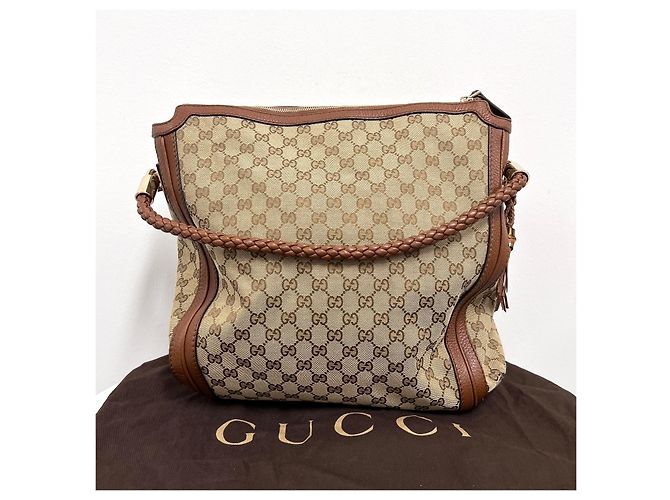 Gucci Borsa a spalla in jacquard GG - vista 5